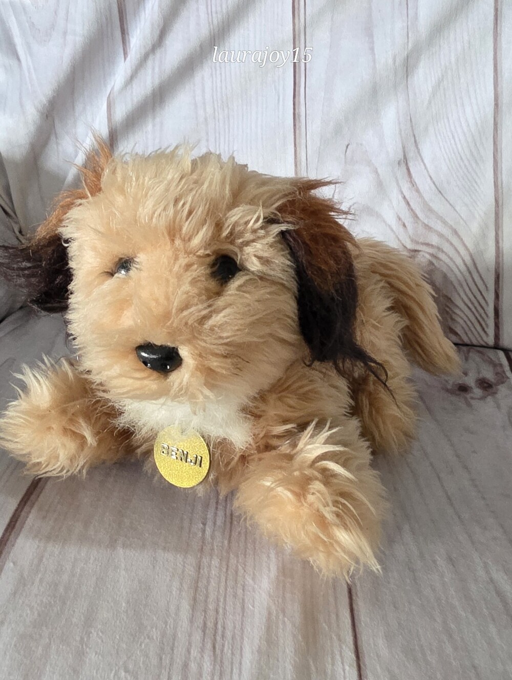 Benji Dog Plush Stuffed Toy Shaggy Tan R. Dakin 11 Inch 1982